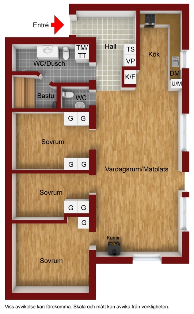 Planritning över Planritning – Joänget 6B